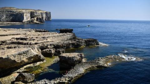 Dwejra Bay in Gozo, Malta